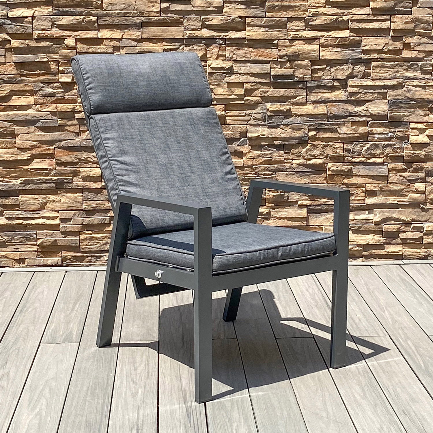 TOMSON Puutarhatuoli 2 kpl, pehmusteilla