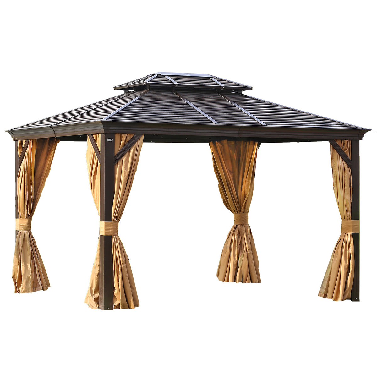 Paviljong 3 x 4 m SUNSET - K2/2,7 m, brun