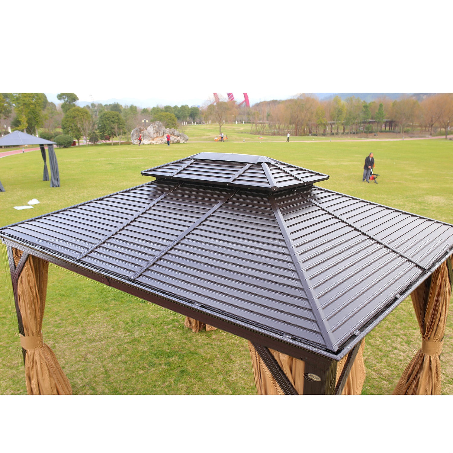 Paviljonki SUNSET 3 x 4 m K2/2,7m, ruskea