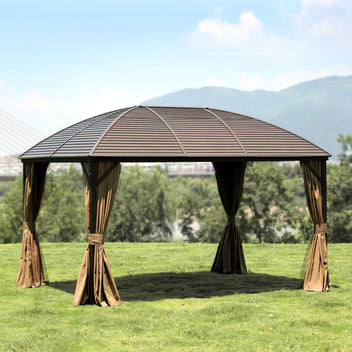 Paviljong SUNSET 3 x 4 m, H 2/2,7 m, brun