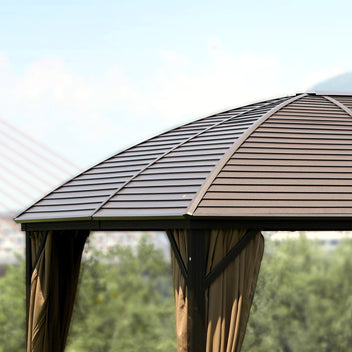 Paviljong SUNSET 3 x 4 m, H 2/2,7 m, brun