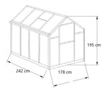 POHJOLA GARDEN Kasvihuone 4,6m²: Tukeva Runko, Paksut Paneelit, Sokkeli & Rännit - Helppo Koota