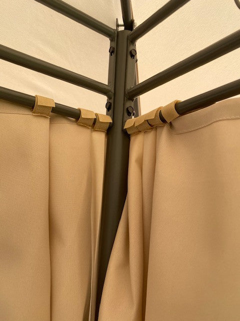 POHJOLA GARDEN JARMO Pihapaviljonki 3x4m / Paviljonki Katos Terassille, Vaalea Beige