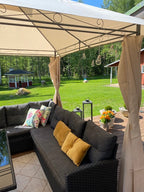 POHJOLA GARDEN JARMO Pihapaviljonki 3x4m / Paviljonki Katos Terassille, Vaalea Beige