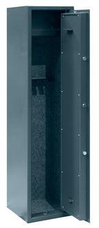 POHJOLAN URHEILUTARVIKE Asekaappi 5 Aseelle EN 14450, 146x35x35cm, Harmaa