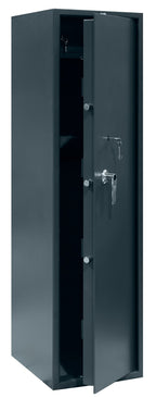 POHJOLAN URHEILUTARVIKE Asekaappi 7 Aseelle EN 14450, 159x41x50cm, Harmaa