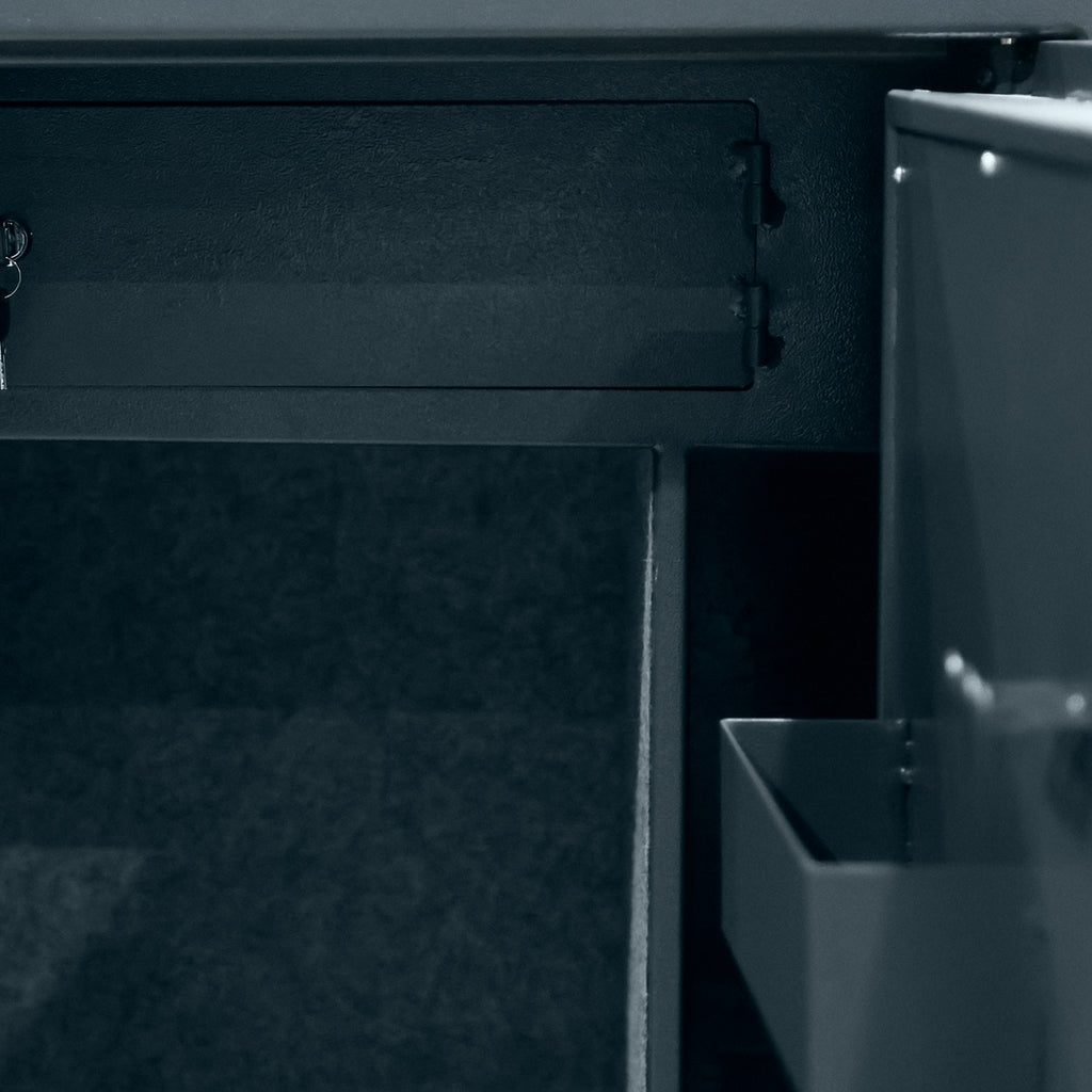 POHJOLAN URHEILUTARVIKE Asekaappi 7+3 Aseelle EN 14450, 159x60x50cm, Harmaa