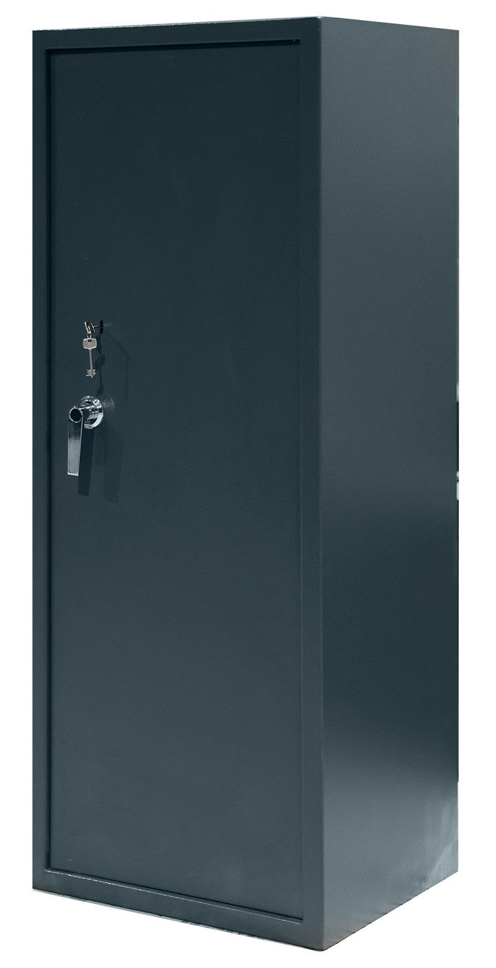 POHJOLAN URHEILUTARVIKE Asekaappi 7+3 Aseelle EN 14450, 159x60x50cm, Harmaa