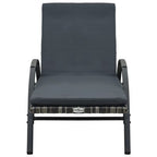 Musta Aurinkotuoli tyynyillä ja renkailla