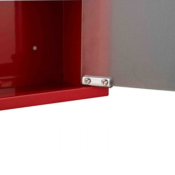 Lääkekaappi ruostumattomasta teräksestä (punainen)