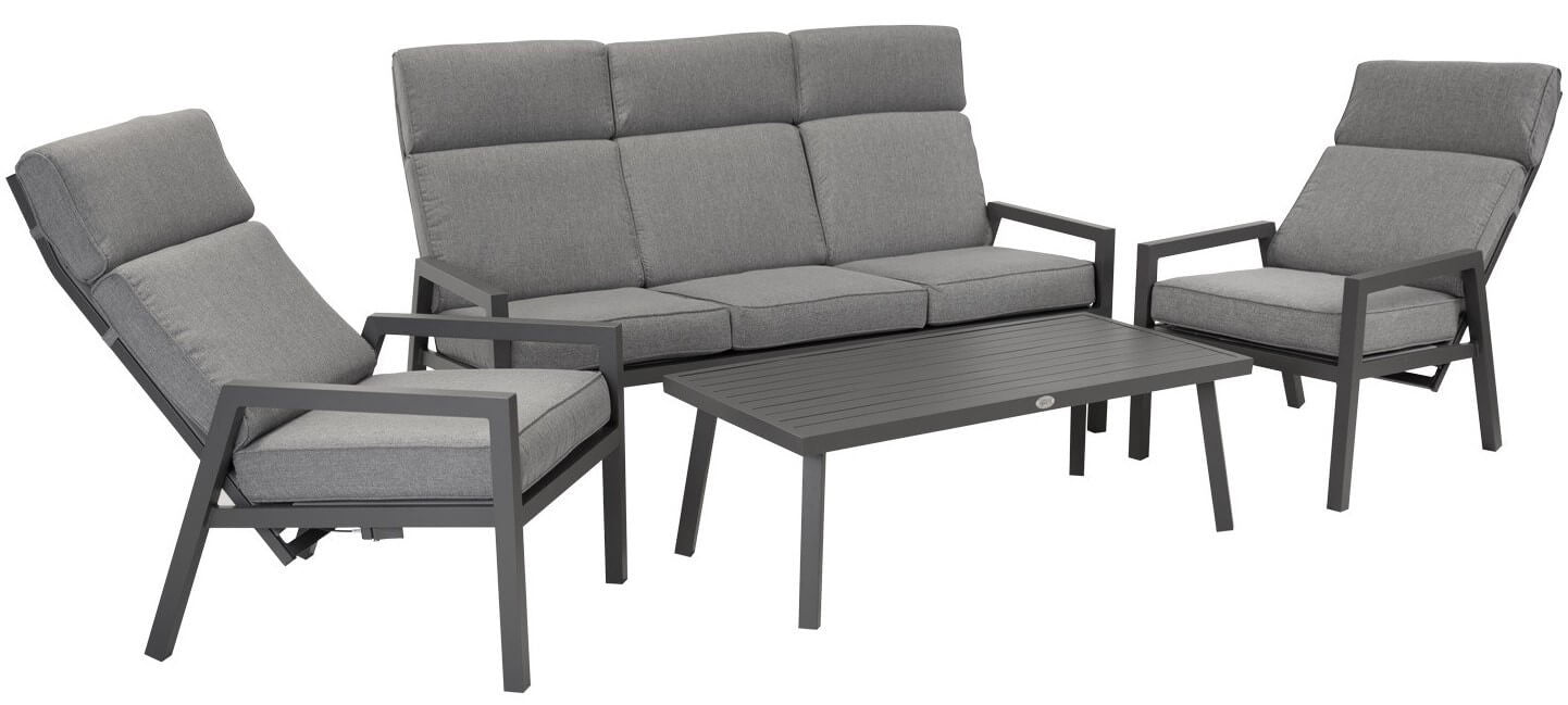 CASPER sohvaryhmä pöydällä, harmaa