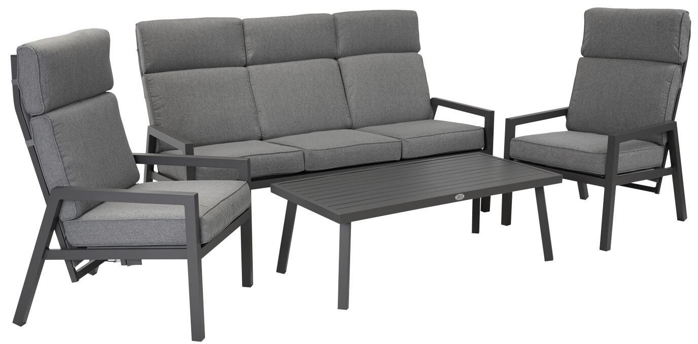 CASPER sohvaryhmä pöydällä, harmaa