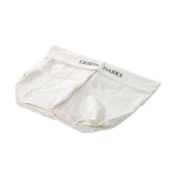 Tvättkorg med lock Handtag, bambu Naturlig 100L 52 x 32 x 63 cm