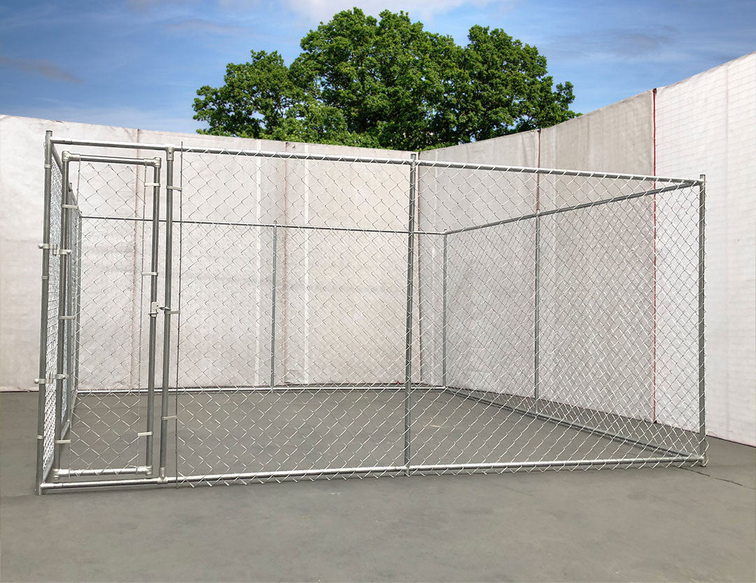 POHJOLAN LEMMIKKITARVIKE Koiratarha 4 x 4 x 1,82m, korkea koira-aitaus, galvanoitu teräs