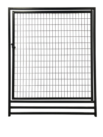 Hundkojelement 152 x 182 cm – dörrdel, galvaniserat stål, svart