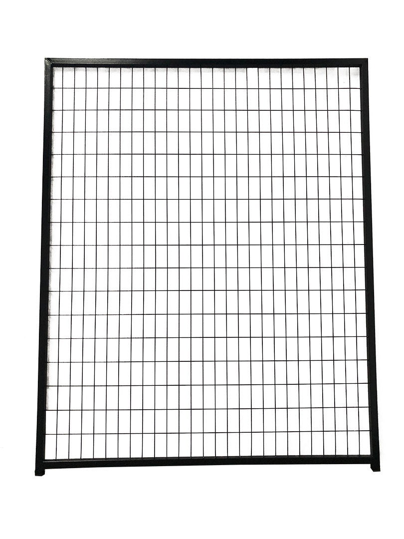 Koiratarhan elementti 152 x 182 cm – ovielementti, galvanoitu teräs, musta