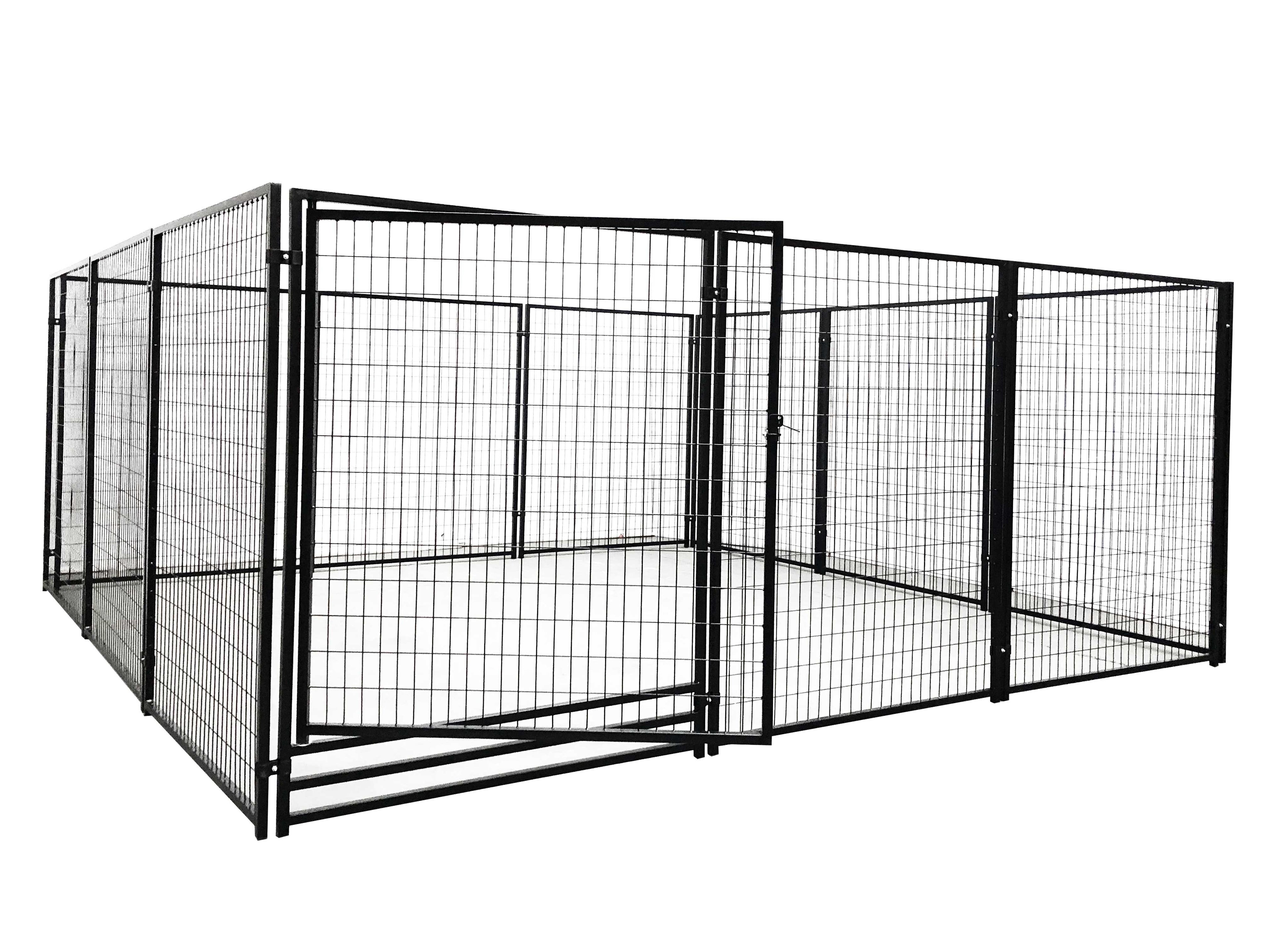 POHJOLAN LEMMIKKITARVIKE Koiratarha / Koira-Aitaus Elementti 4,5 x 4,5 x 1,82m / 20m2 Musta