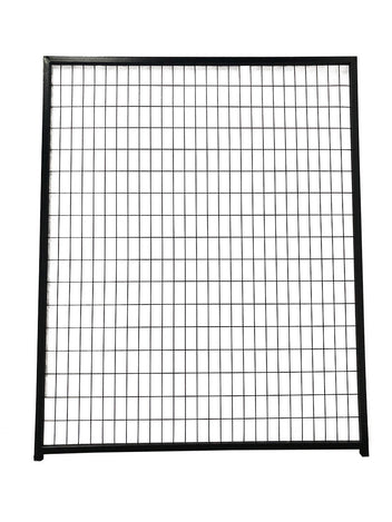 Hundkoja 36 m² – 6 x 6 x 1,82 m, galvaniserat stål, svart
