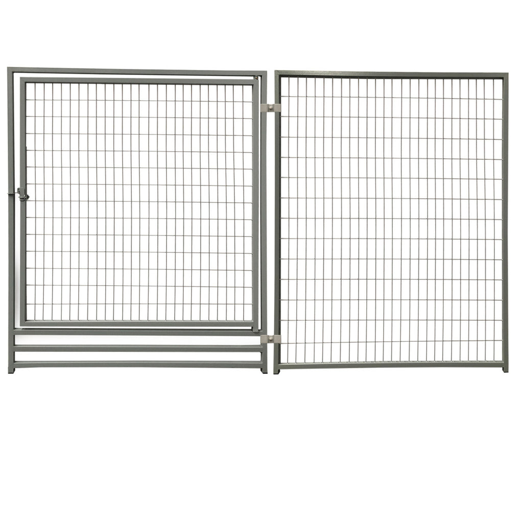 POHJOLAN LEMMIKKITARVIKE Koiratarha / Koira-Aitaus Elementti 4,5 x 4,5 x 1,82m / 20m2 Harmaa