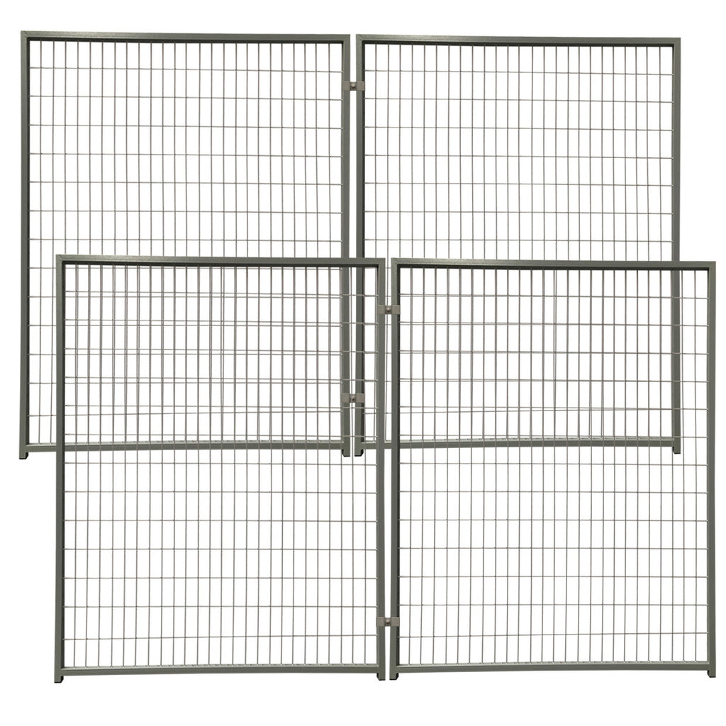 POHJOLAN LEMMIKKITARVIKE Koiratarha / Koira-aitaus Elementti 6 x 6 x 1,82m / 36m2 Harmaa