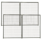POHJOLAN LEMMIKKITARVIKE Koiratarha / Koira-aitaus Elementti 6 x 6 x 1,82m / 36m2 Harmaa