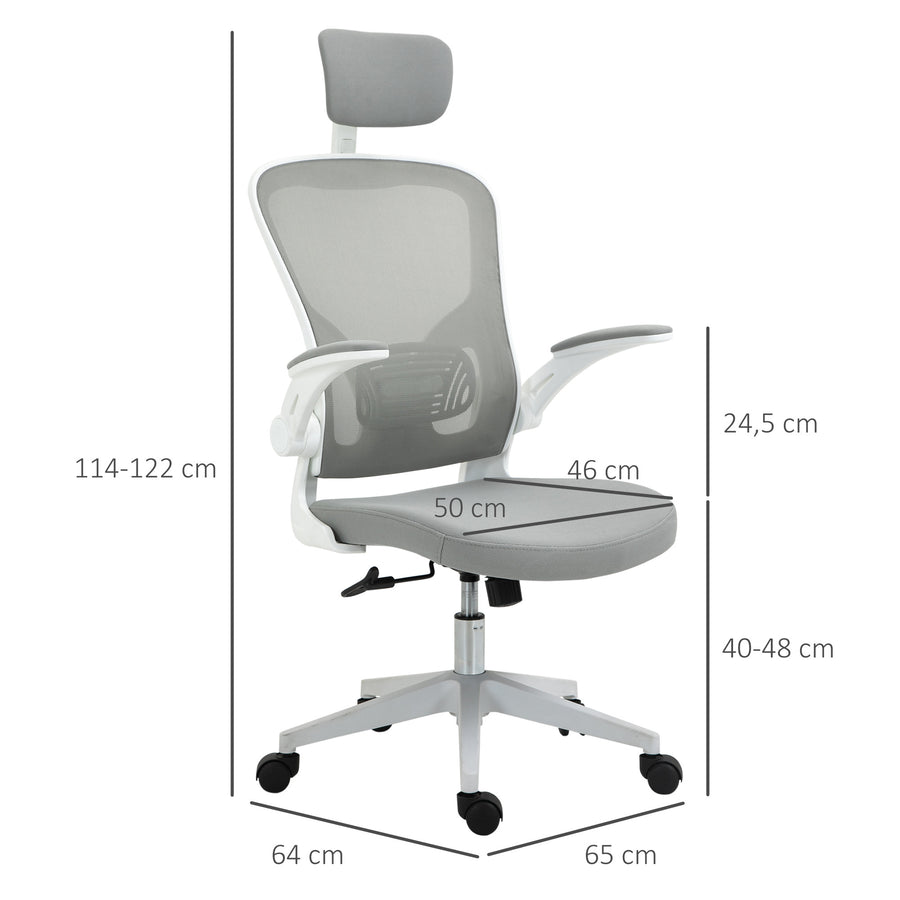 Työtuoli harmaa 65x64x122 cm