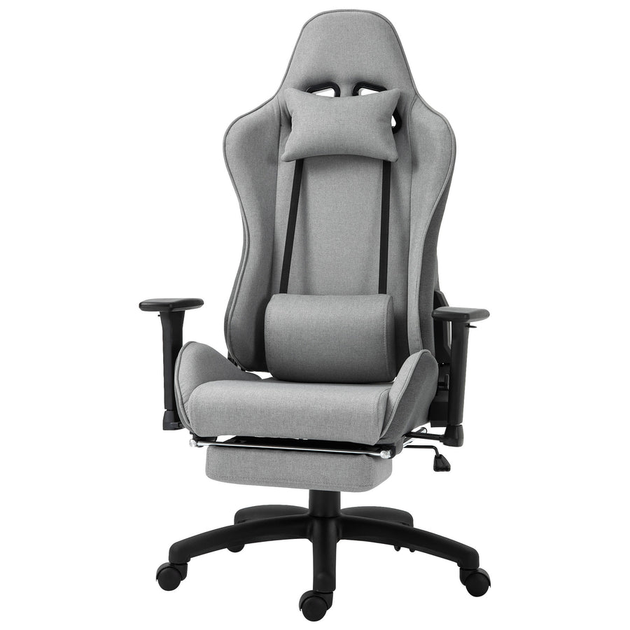 Ergonominen pelituoli, harmaa