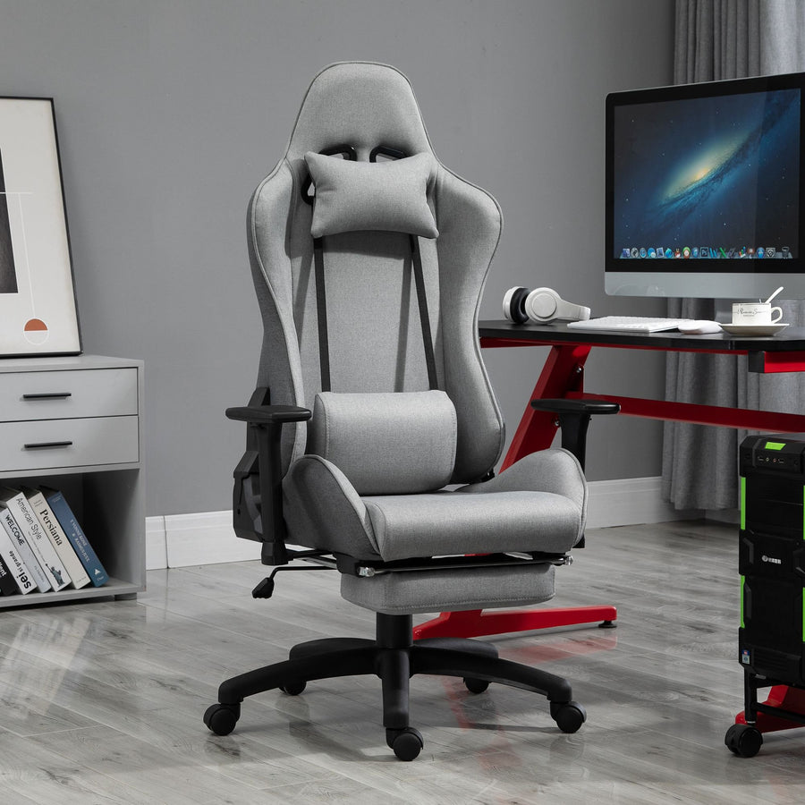 Ergonominen pelituoli, harmaa
