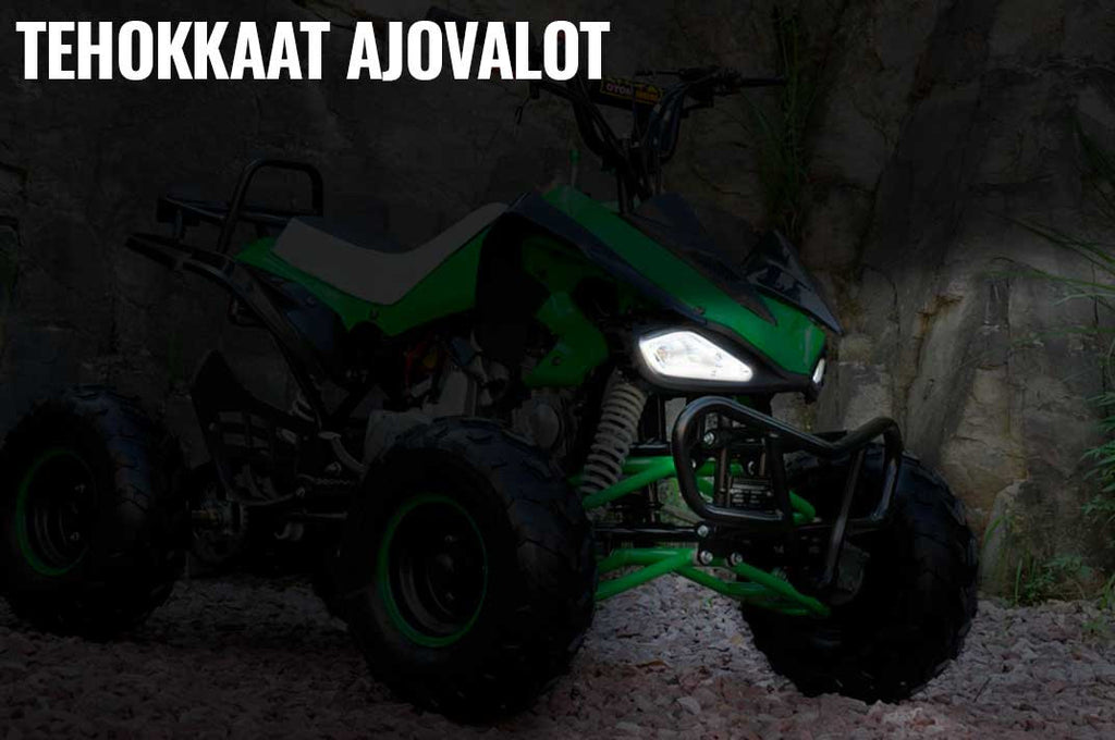 POHJOLA MOTORS Minimönkijä 110CC 1+1, musta-vihreä