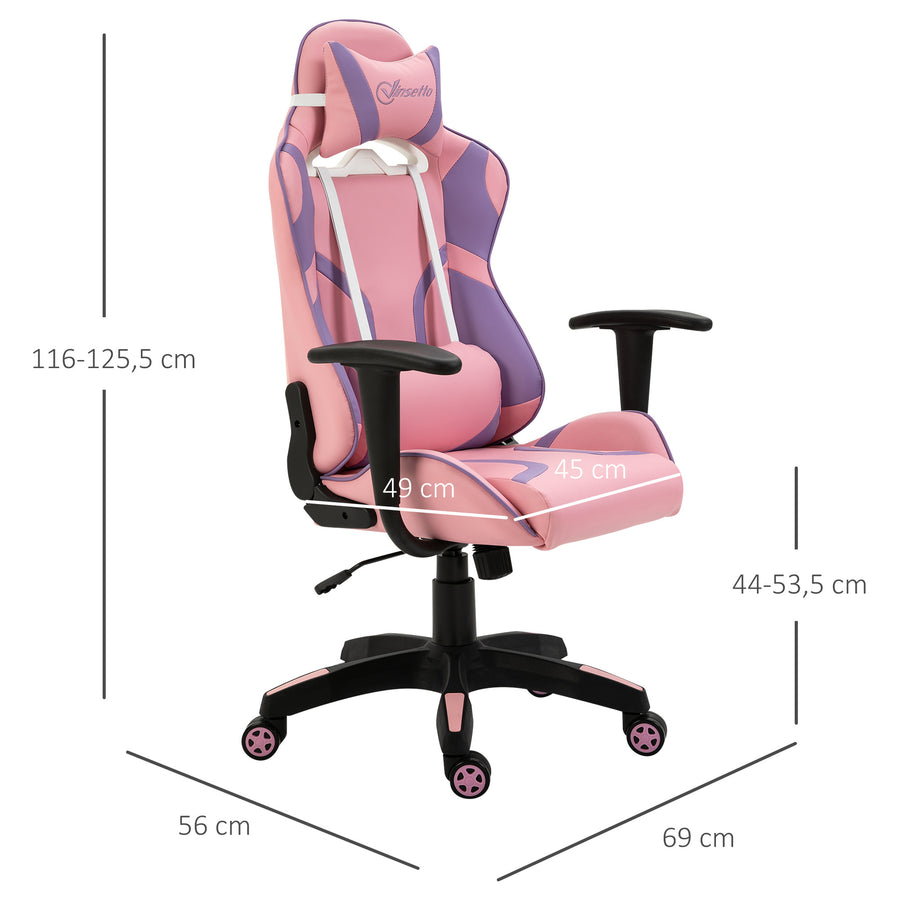 Pelituoli, vaaleanpunainen + violetti