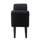 Pehmustettu penkki, musta