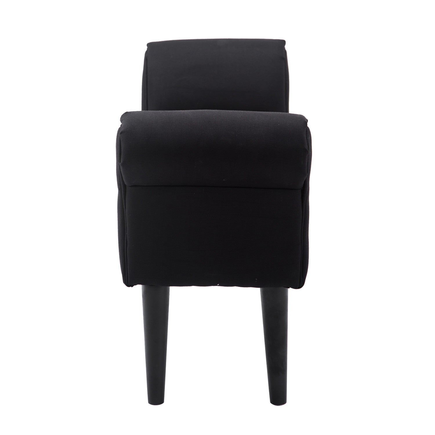 Pehmustettu penkki, musta