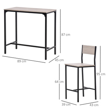 3-osainen baarijakkarasetti