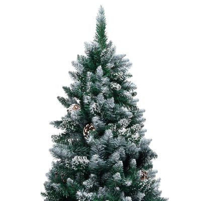 Tekojoulukuusi kävyillä ja lumella 180cm