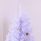 Joulukuusi Koristeilla Ja Jalustalla 180 Cm (Valkoinen)