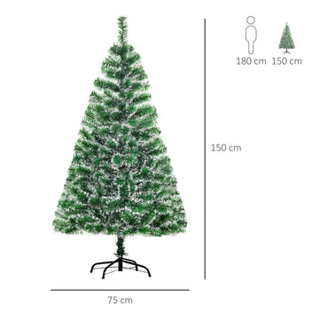 Muovinen vihreä joulukuusi 150 cm