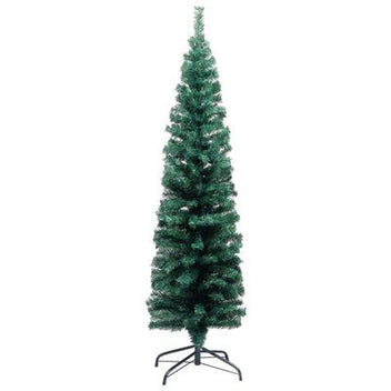 Kapea tekojoulukuusi jalustalla vihreä 120 cm