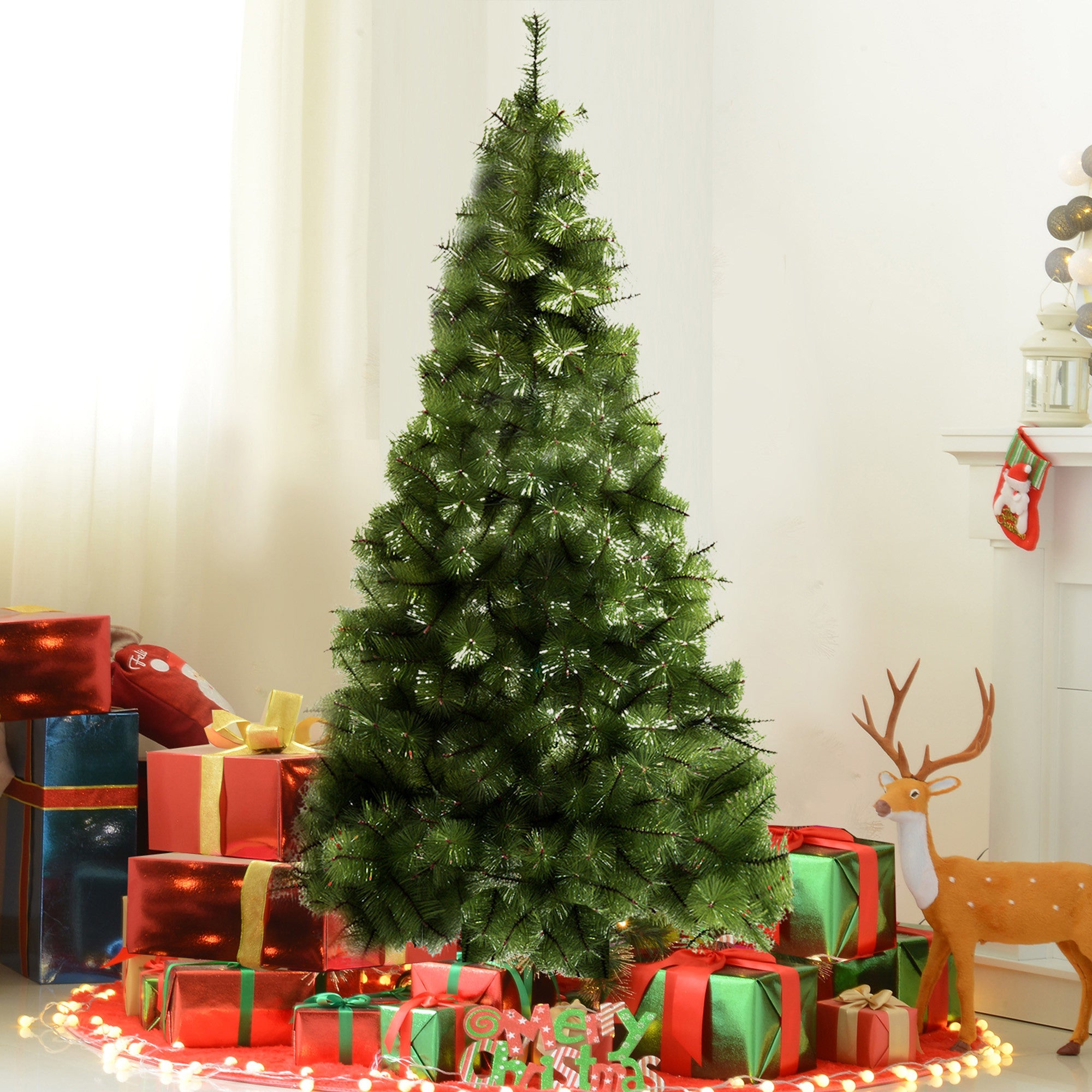 Muovinen joulukuusi 210 cm (vihreä)