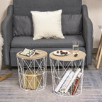 2 sivupöytää, 40 x 45 cm