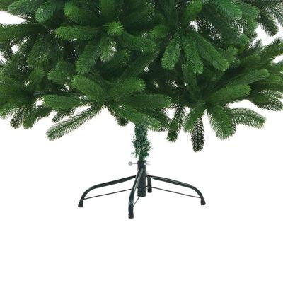 Tekojoulukuusi LED-valoilla ja palloilla vihreä 210cm