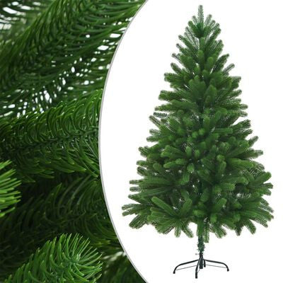 Tekojoulukuusi LED-valoilla ja palloilla vihreä 210cm