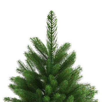 Tekojoulukuusi LED-valoilla ja palloilla vihreä 240cm