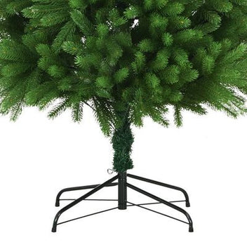 Tekojoulukuusi LED-valoilla ja palloilla vihreä 240cm