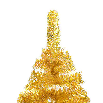 Joulukuusi LED-valoilla ja palloilla kulta 150cm