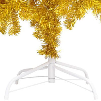 Joulukuusi LED-valoilla ja palloilla kulta 150cm