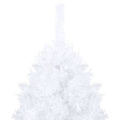 Tekojoulukuusi paksuilla oksilla valkoinen 210cm