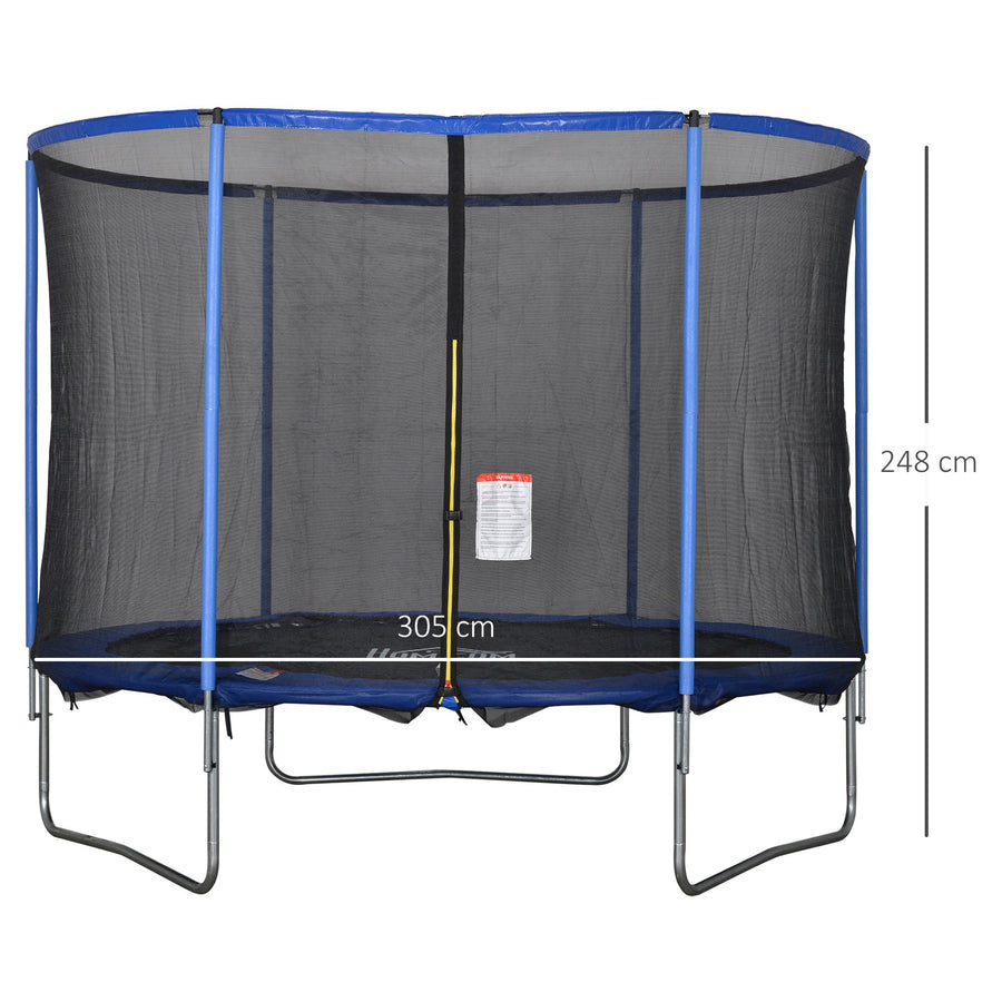 Trampolin med säkerhetsnät