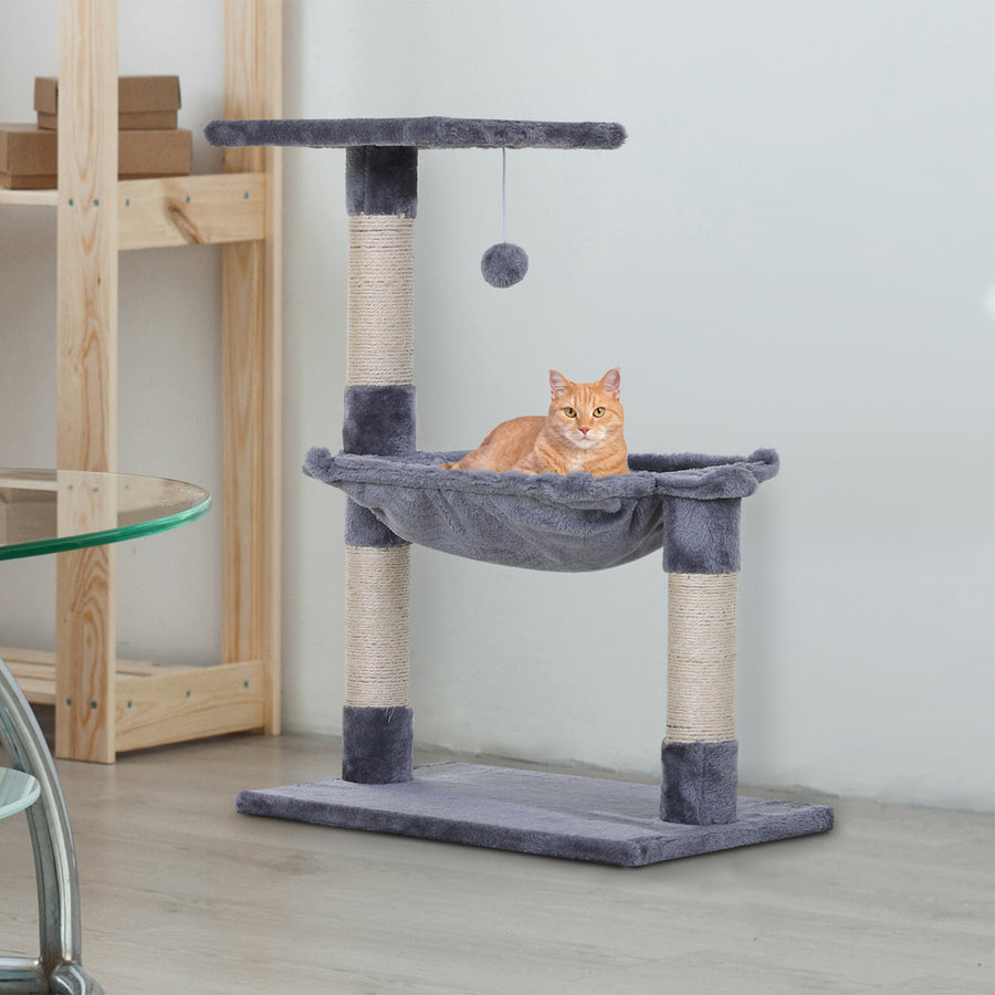 Kattklösstativ med hängmatta 70 cm