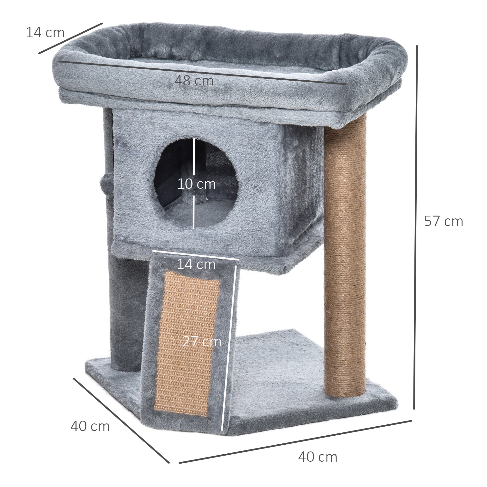 Pehmeä kissanpeti 57cm