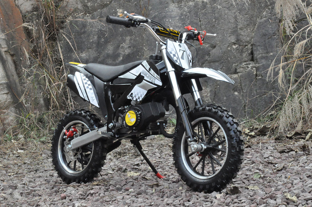 POHJOLA MOTORS Minikrossi 49cc, valkomusta